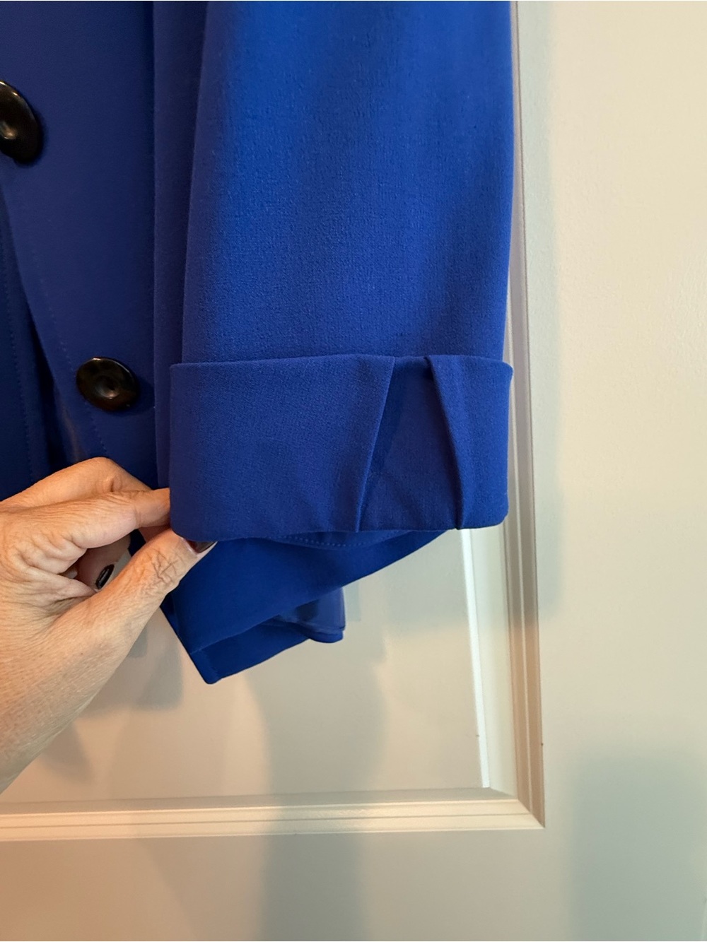 Tahari Women's Royal Blue Button Jacket - Picture 4 of 6